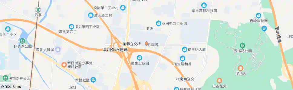 深圳潭头第二工业区_公交站地图_深圳公交_妙搜公交查询2025
