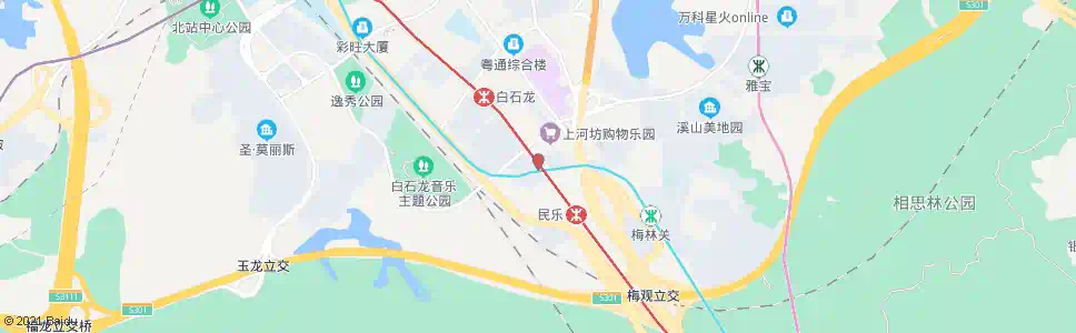 深圳上河坊_公交站地图_深圳公交_妙搜公交查询2025