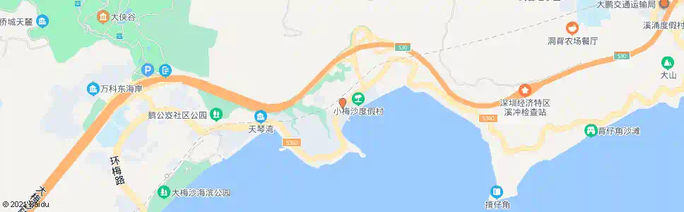 深圳小梅沙公交总站_公交站地图_深圳公交_妙搜公交查询2025