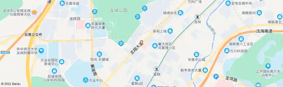 深圳龙城医院_公交站地图_深圳公交_妙搜公交查询2025