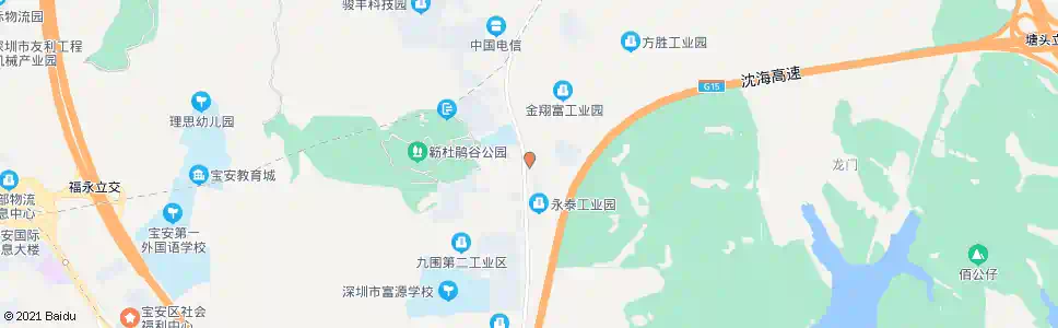 深圳九围村委_公交站地图_深圳公交_妙搜公交查询2025