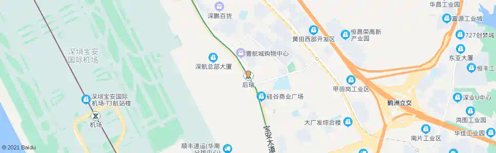深圳后瑞_公交站地图_深圳公交_妙搜公交查询2025