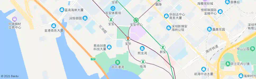 深圳宝华站_公交站地图_深圳公交_妙搜公交查询2025