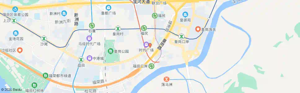 深圳福民公安小区_公交站地图_深圳公交_妙搜公交查询2025