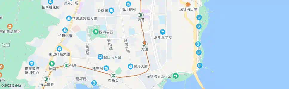 深圳湾厦地铁站_公交站地图_深圳公交_妙搜公交查询2025
