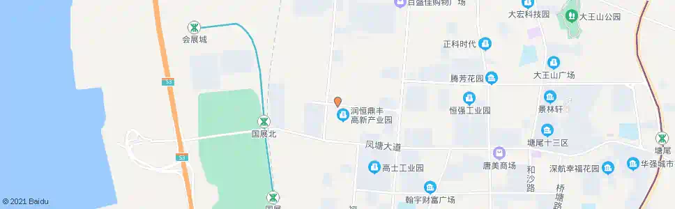 深圳福盈第二工业区_公交站地图_深圳公交_妙搜公交查询2025