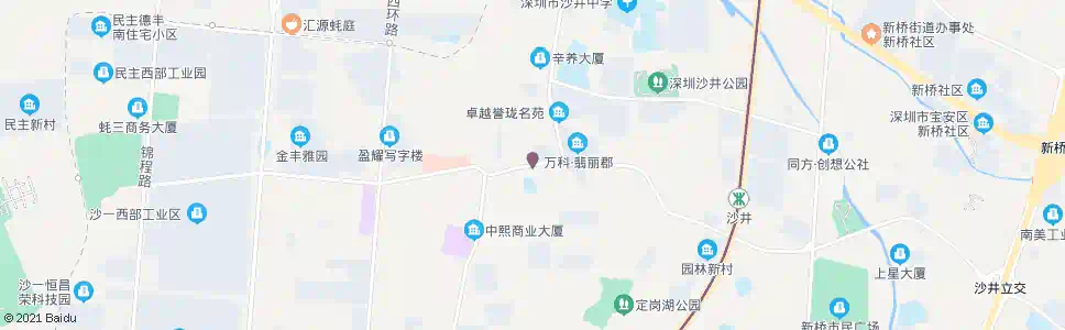 深圳沙井街道办_公交站地图_深圳公交_妙搜公交查询2025