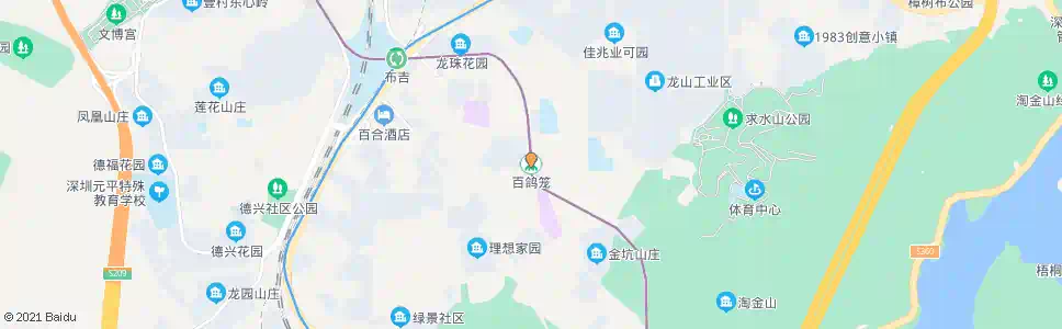 深圳百鸽笼总站_公交站地图_深圳公交_妙搜公交查询2025