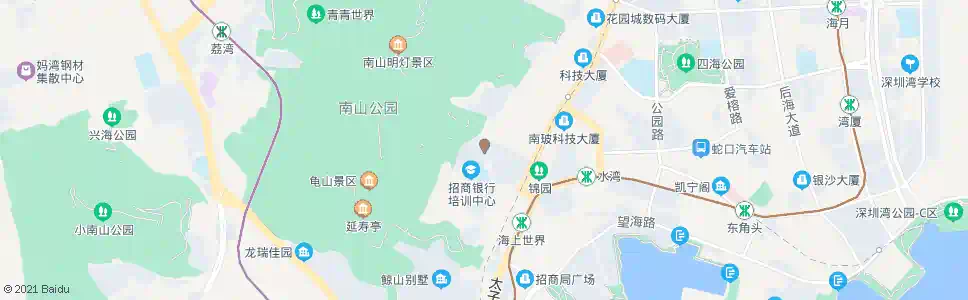 深圳半山海景_公交站地图_深圳公交_妙搜公交查询2025
