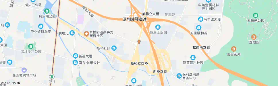 深圳新桥三工业区_公交站地图_深圳公交_妙搜公交查询2025