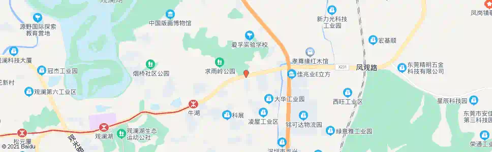 深圳观澜红木聚集区_公交站地图_深圳公交_妙搜公交查询2025