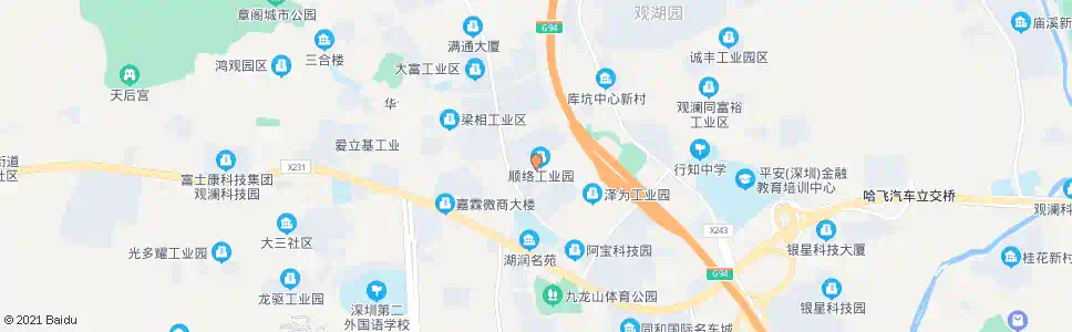 深圳新海洋工业园_公交站地图_深圳公交_妙搜公交查询2025
