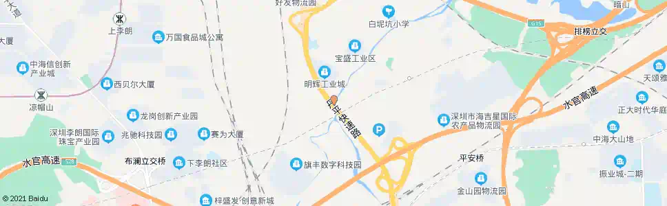 深圳白泥坑小桥_公交站地图_深圳公交_妙搜公交查询2025