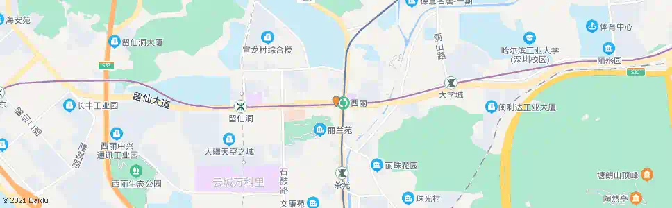 深圳西丽社区_公交站地图_深圳公交_妙搜公交查询2025