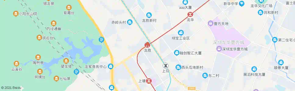 深圳龙胜站_公交站地图_深圳公交_妙搜公交查询2025