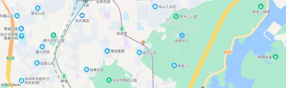 深圳百鸽笼公交接驳站_公交站地图_深圳公交_妙搜公交查询2025