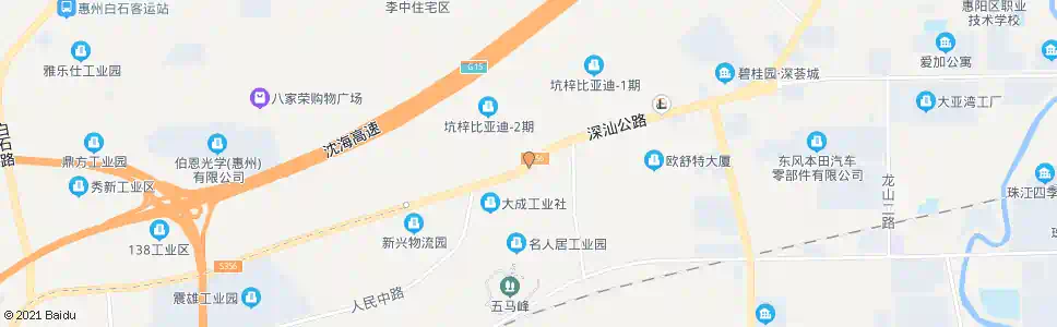 深圳田脚村_公交站地图_深圳公交_妙搜公交查询2025