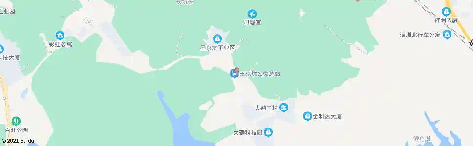 深圳王京坑村_公交站地图_深圳公交_妙搜公交查询2025