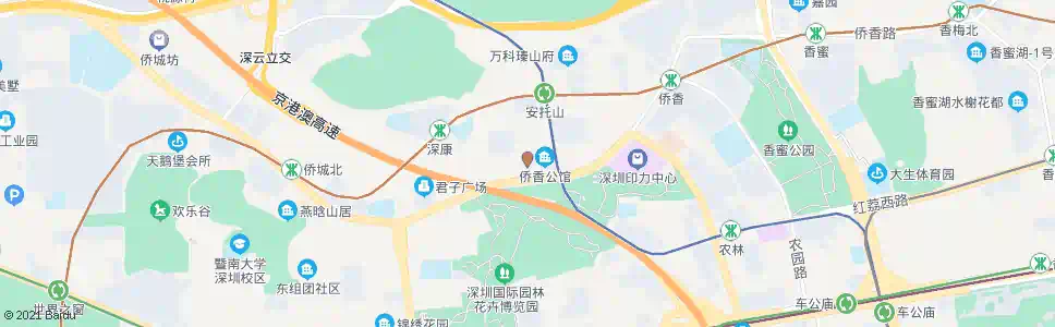 深圳鸿新花园_公交站地图_深圳公交_妙搜公交查询2025