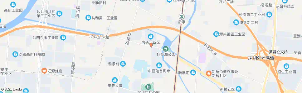 深圳沙井巡警中队_公交站地图_深圳公交_妙搜公交查询2025