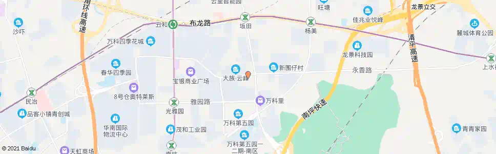 深圳旭景佳园总站_公交站地图_深圳公交_妙搜公交查询2025