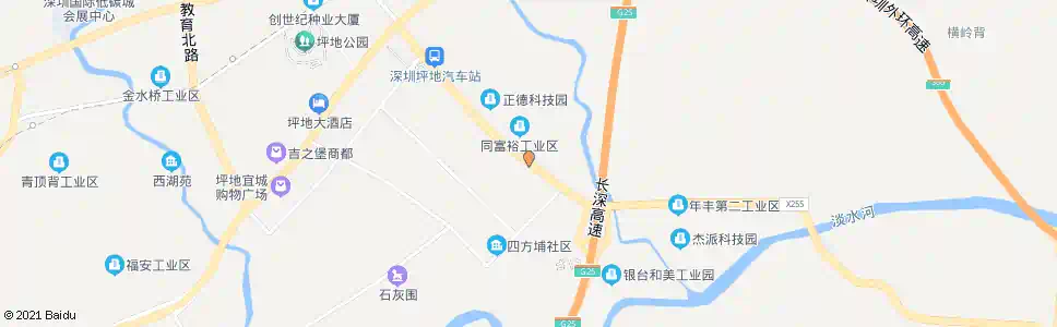 深圳富地岗_公交站地图_深圳公交_妙搜公交查询2025