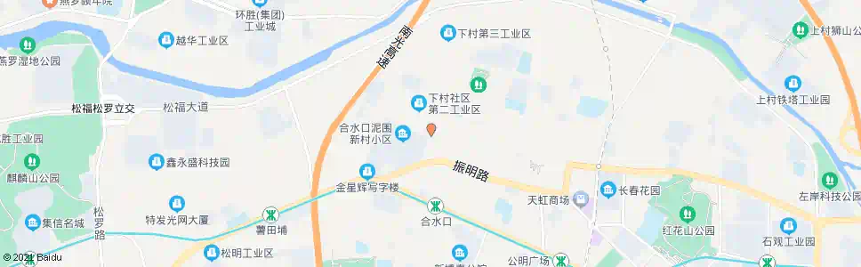 深圳合水口市场_公交站地图_深圳公交_妙搜公交查询2025