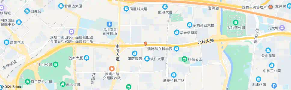 深圳北环科苑天桥_公交站地图_深圳公交_妙搜公交查询2025