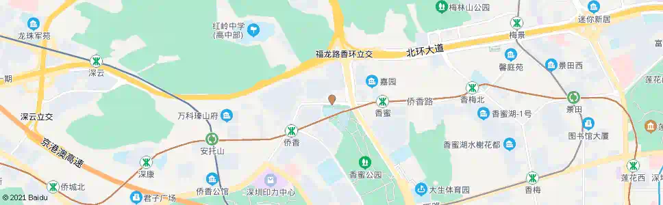 深圳金地网球中心_公交站地图_深圳公交_妙搜公交查询2025