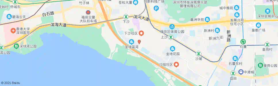 深圳下沙2_公交站地图_深圳公交_妙搜公交查询2025