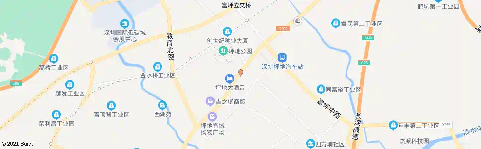 深圳坪地派出所_公交站地图_深圳公交_妙搜公交查询2025
