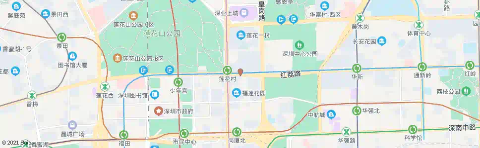 深圳莲花二村2_公交站地图_深圳公交_妙搜公交查询2025