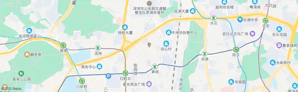 深圳梨园路_公交站地图_深圳公交_妙搜公交查询2025