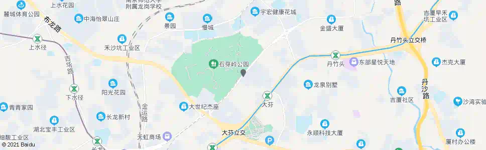 深圳石芽岭公园_公交站地图_深圳公交_妙搜公交查询2025