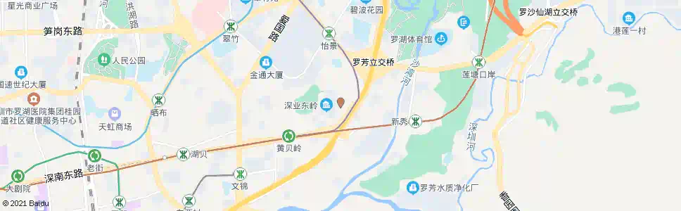 深圳黄贝岭村口_公交站地图_深圳公交_妙搜公交查询2025