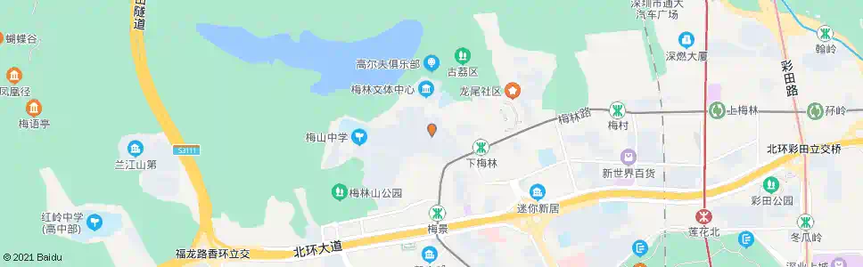 深圳梅林一村_公交站地图_深圳公交_妙搜公交查询2025