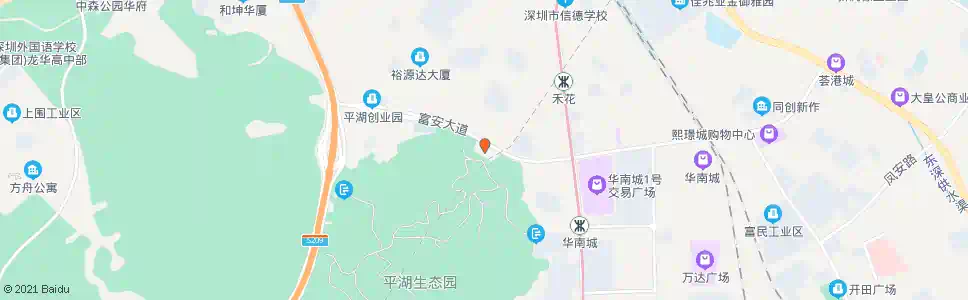 深圳平湖华南城总站_公交站地图_深圳公交_妙搜公交查询2025