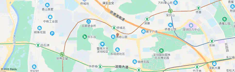 深圳华侨城医院_公交站地图_深圳公交_妙搜公交查询2025