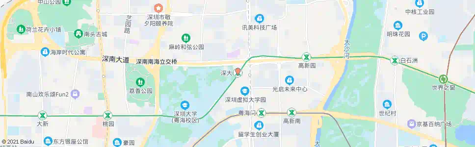 深圳深大北门2_公交站地图_深圳公交_妙搜公交查询2025