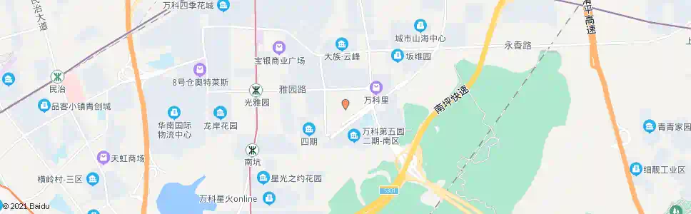 深圳万科第五园西_公交站地图_深圳公交_妙搜公交查询2025