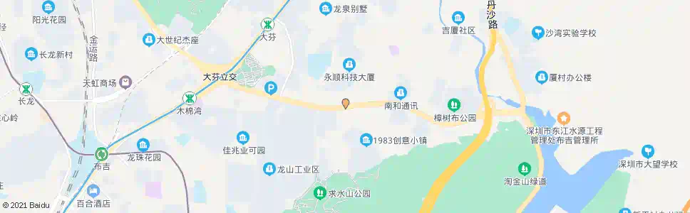 深圳南湾街道办_公交站地图_深圳公交_妙搜公交查询2025