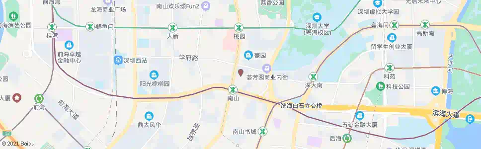 深圳海滨实验小学_公交站地图_深圳公交_妙搜公交查询2025