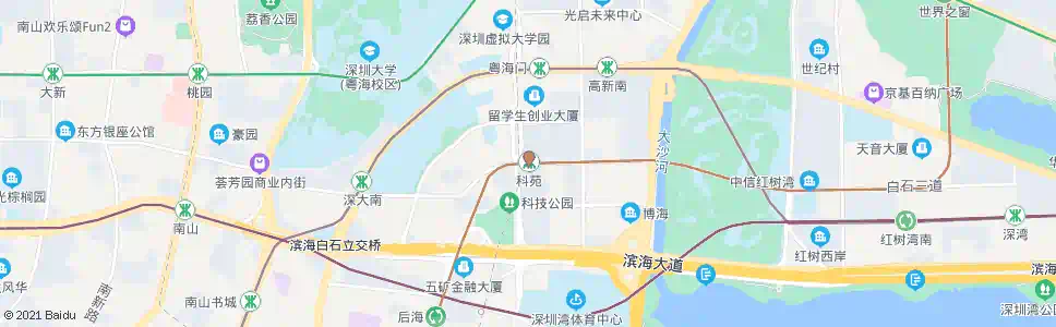 深圳科苑站_公交站地图_深圳公交_妙搜公交查询2025