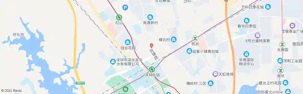 深圳民治民塘路总站_公交站地图_深圳公交_妙搜公交查询2025