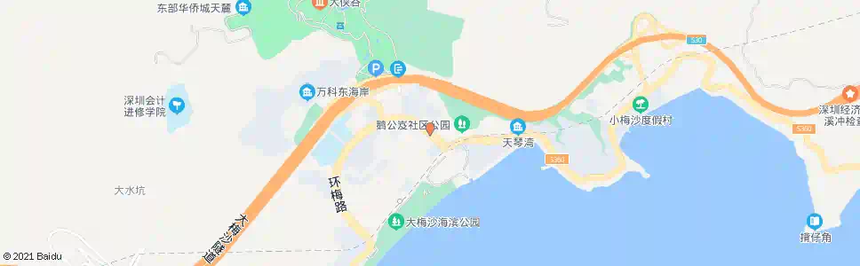 深圳大梅沙_公交站地图_深圳公交_妙搜公交查询2025
