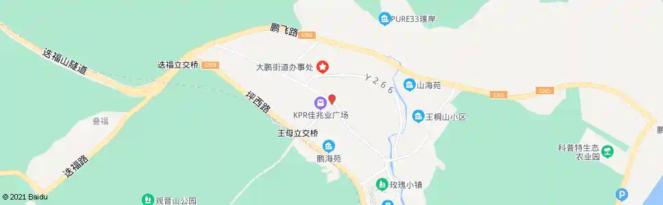 深圳大鹏中心_公交站地图_深圳公交_妙搜公交查询2025