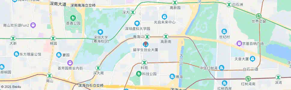 深圳留学生创业园_公交站地图_深圳公交_妙搜公交查询2025