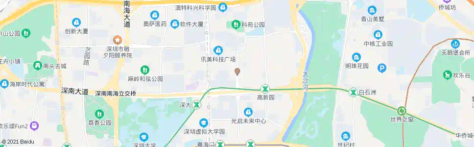 深圳深南科技立交北_公交站地图_深圳公交_妙搜公交查询2025