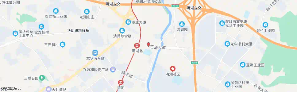 深圳清湖小学_公交站地图_深圳公交_妙搜公交查询2025