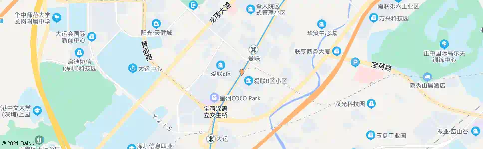 深圳爱联社区_公交站地图_深圳公交_妙搜公交查询2025